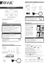 Axvue E662 Instruction Manual preview