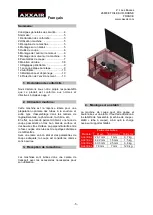 Предварительный просмотр 5 страницы AXXAIR 81M11 Operating Instructions Manual