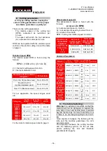 Предварительный просмотр 14 страницы AXXAIR 81M11 Operating Instructions Manual