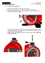 Предварительный просмотр 21 страницы AXXAIR DC115-AM1 Operating Instructions Manual