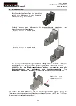 Предварительный просмотр 28 страницы AXXAIR DC115-AM1 Operating Instructions Manual