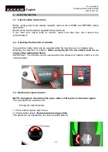 Предварительный просмотр 17 страницы AXXAIR DC115-BM1 Operating Instructions Manual