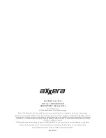 Preview for 28 page of Axxera AC216BI Installation And Owner'S Manual