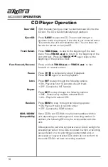 Preview for 10 page of Axxera AC328BT Installation & Owner'S Manual