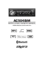 Axxera AC504BiM Installation & Owner'S Manual предпросмотр