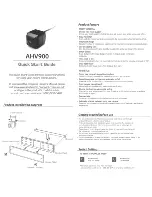 Axxera AHV900 Quick Start Manual preview