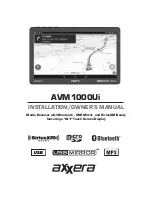 Axxera AVM1000Ui Installation & Owner'S Manual предпросмотр