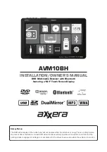 Axxera AVM10BH Installation & Owner'S Manual preview