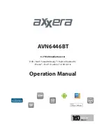 Предварительный просмотр 1 страницы Axxera AVN6446BT Operation Manual