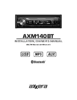 Axxera AXM140BT Owner'S Manual preview