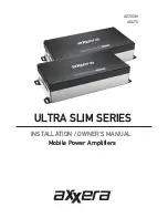 Предварительный просмотр 1 страницы Axxera ULTRA SLIM AX47S Installation & Owner'S Manual