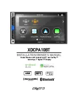 Axxera XDCPA10BT Installation & Owner'S Manual предпросмотр