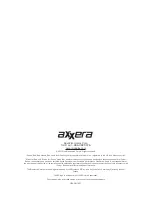 Preview for 28 page of Axxera XDMA7200 Installation And Owner'S Manual