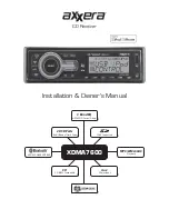 Axxera XDMA7600 Installation & Owner'S Manual preview