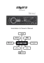 Axxera XDMA7800 Installation And Owner'S Manual preview