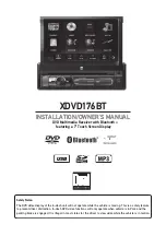 Axxera XDVD176BT Installation & Owner'S Manual предпросмотр