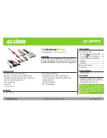 Preview for 1 page of Axxess AX-ADFD01 Installation Instructions Manual