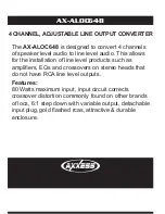 Preview for 2 page of Axxess AX-ALOC648 Installation Instructions