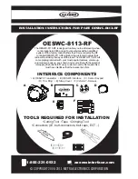 Preview for 1 page of Axxess OESWC-8113-RF Installation Instructions Manual