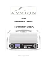 Axxion ACR-500 Instruction Manual предпросмотр