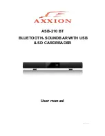 Preview for 1 page of Axxion ASB-210 BT User Manual