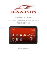 Предварительный просмотр 1 страницы Axxion ATAB-701 User Manual