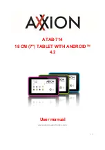 Предварительный просмотр 1 страницы Axxion ATAB-714 User Manual