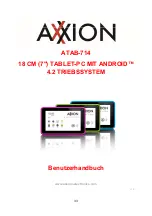 Предварительный просмотр 33 страницы Axxion ATAB-714 User Manual