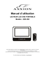 Предварительный просмотр 22 страницы Axxion AXX-204 Operating Manual