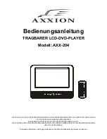 Предварительный просмотр 33 страницы Axxion AXX-204 Operating Manual