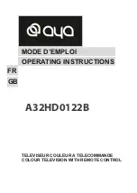 AYA A32HD0122B Operating Instructions Manual preview