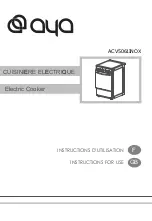 AYA ACV5061INOX Instructions For Use Manual preview