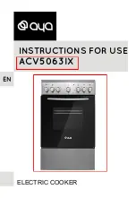 AYA ACV5063IX Instructions For Use Manual preview