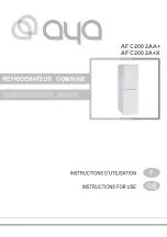 Preview for 1 page of AYA AFC2002A+X Instructions For Use Manual