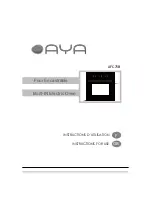 Preview for 1 page of AYA AFC75B Instructions For Use Manual