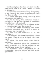 Preview for 25 page of AYA AFD1502AA+X Instructions For Use Manual