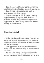 Предварительный просмотр 46 страницы AYA AFE70XBL Instructions For Use Manual