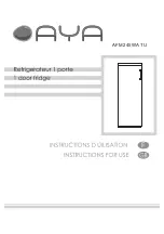 AYA AFM245WA TU Instructions For Use Manual preview