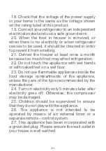 Preview for 23 page of AYA CC4003A+ Instructions For Use Manual