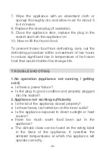 Preview for 31 page of AYA CC4003A+ Instructions For Use Manual