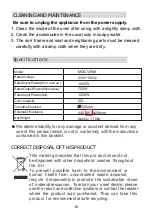 Preview for 17 page of AYA MOG720MI Instructions For Use Manual