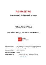 Предварительный просмотр 1 страницы Aybey Elektronik AE-MAESTRO Installation Manual