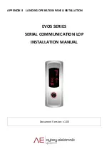 Preview for 1 page of Aybey Elektronik EVOS Series Installation Manual