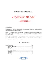 Предварительный просмотр 1 страницы AYC Defiant II Operation Manual