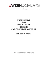 Aydin Displays 356-7040-501 (model 4424S) User Manual preview