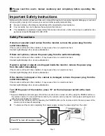 Preview for 3 page of Aydin Displays CFP32W1 Large Screen Series User Manual