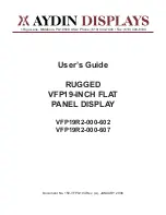 Aydin Displays VFP19R2-000-602 User Manual предпросмотр