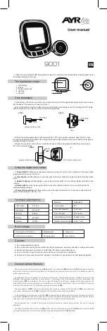 AYR lite 9001 User Manual preview