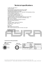 Предварительный просмотр 12 страницы Ayra 9000-0005-3333 User Manual