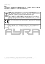 Предварительный просмотр 5 страницы Ayra 9000-0021-6269 User Manual